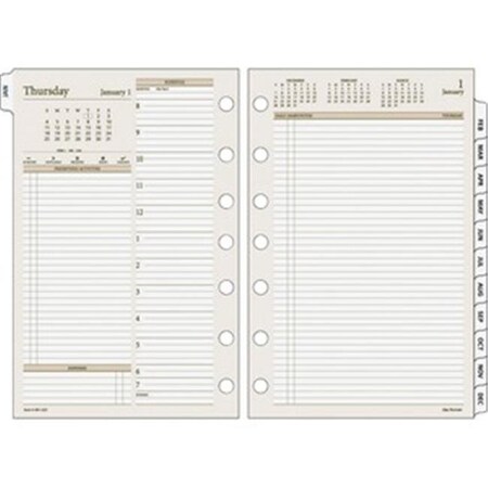 Acco ACCO Brands AAG481225 Day Runner PRO 2PPD Wide Area Planning Pages Refill; Gray - Size 4 AAG481225